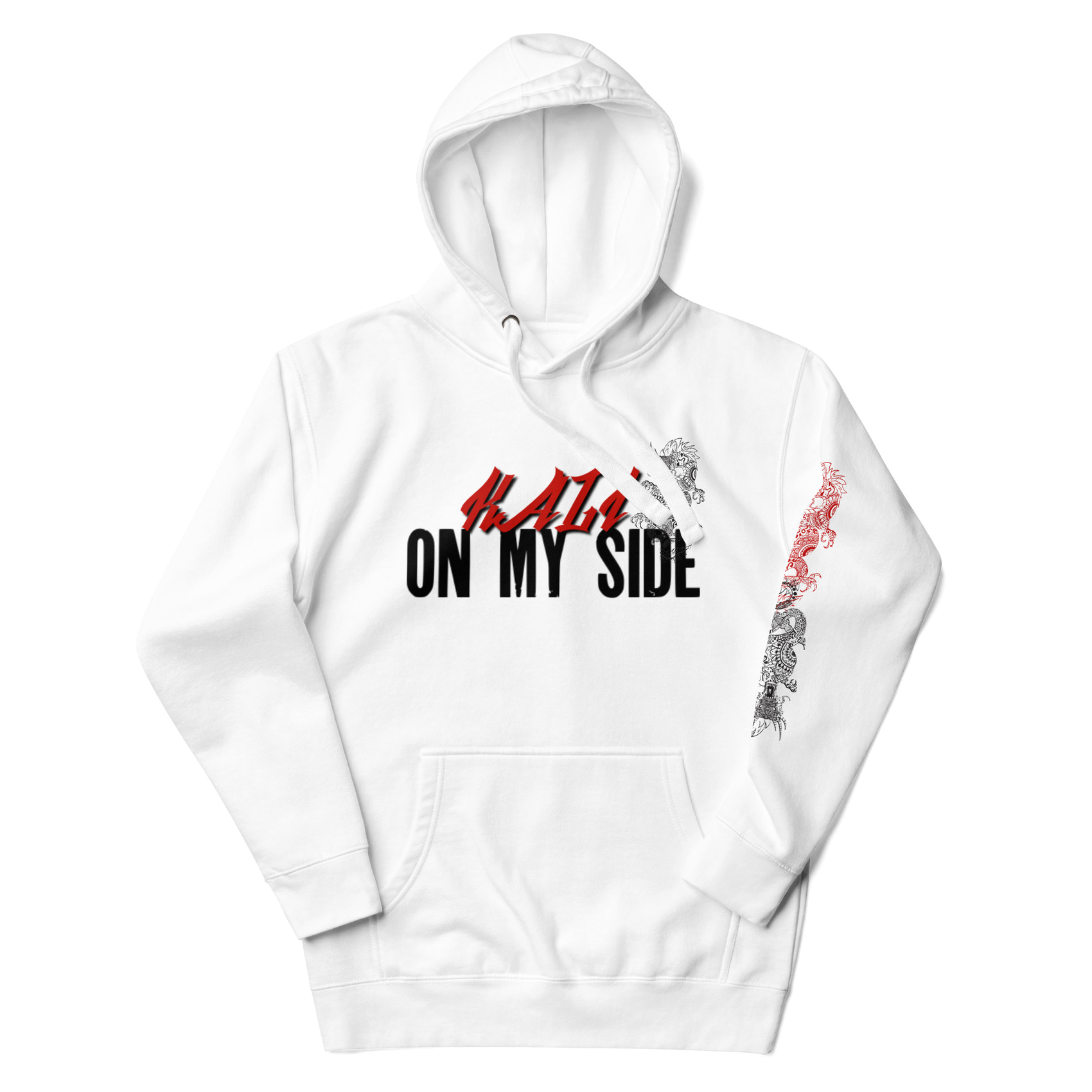 Kali on my side - Kali Linux Hacker Hoodie White