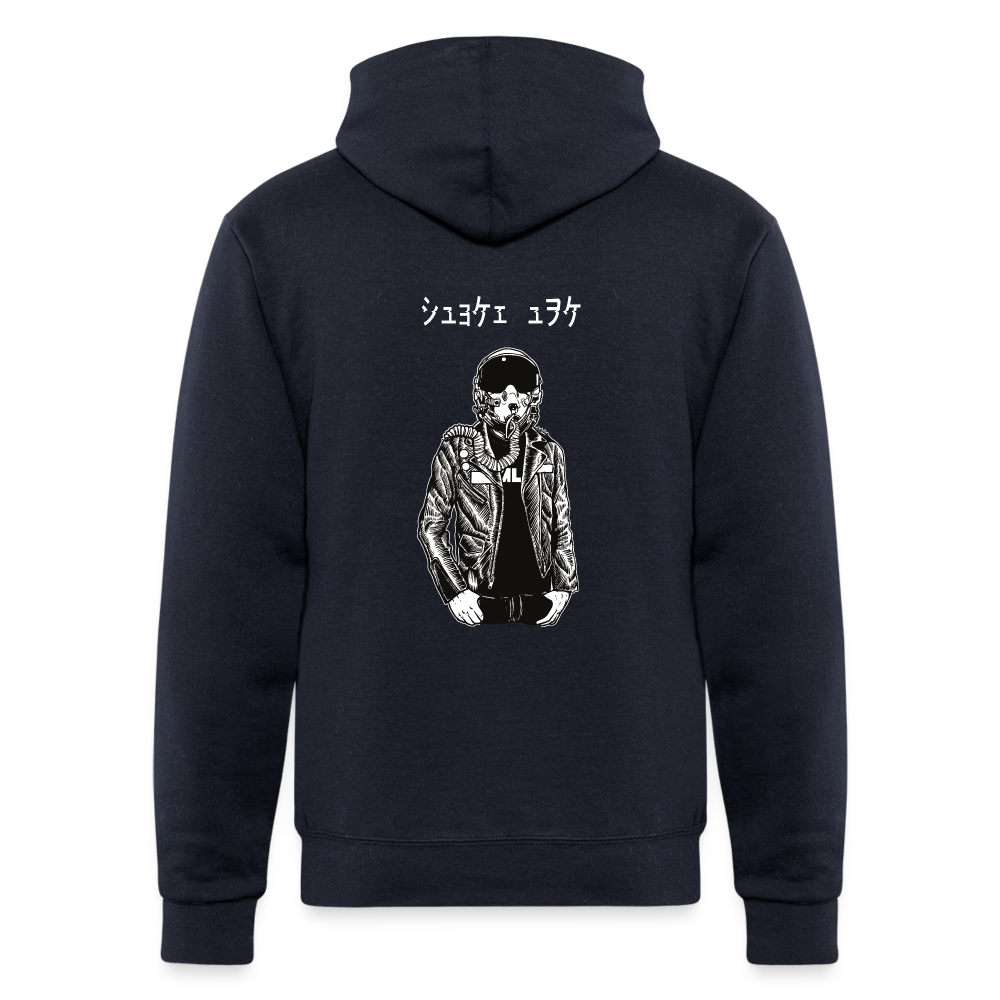 White hat Unisex Powerblend Hoodie (SDO X Champion ) - navy