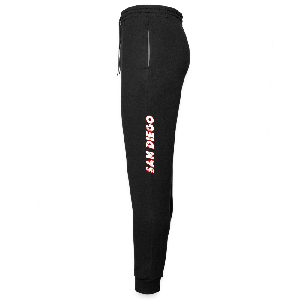 Black SD Unisex Palm tree Joggers - black/asphalt
