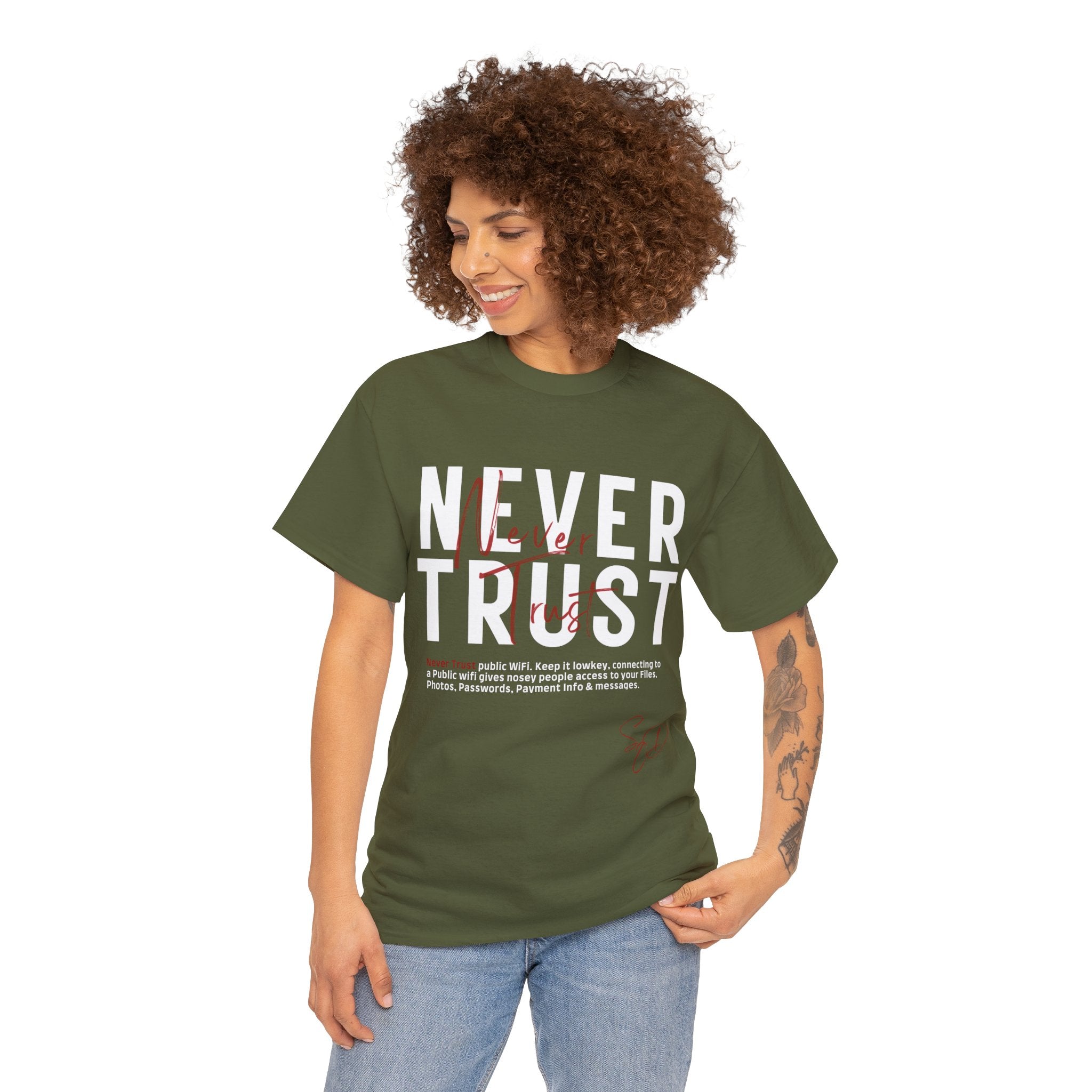 Never Trust - Public wifi TShirt