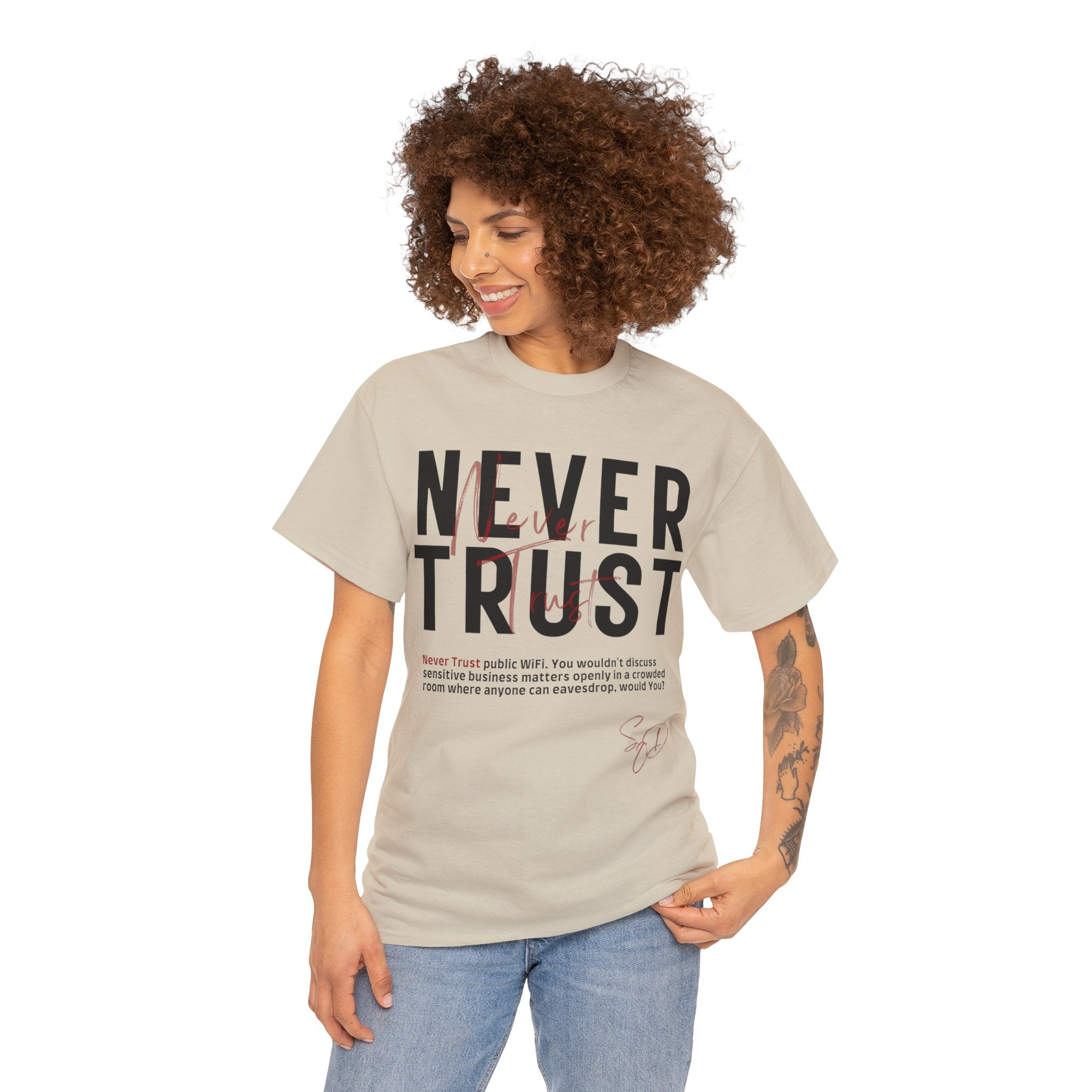 Never Trust - Public wifi TShirt