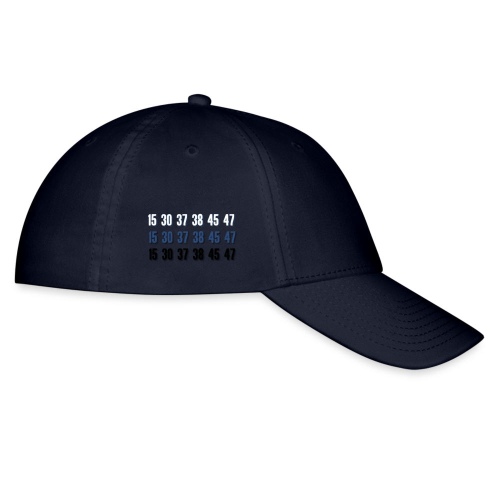About Benjamins Fitted Hat (Navy) - navy
