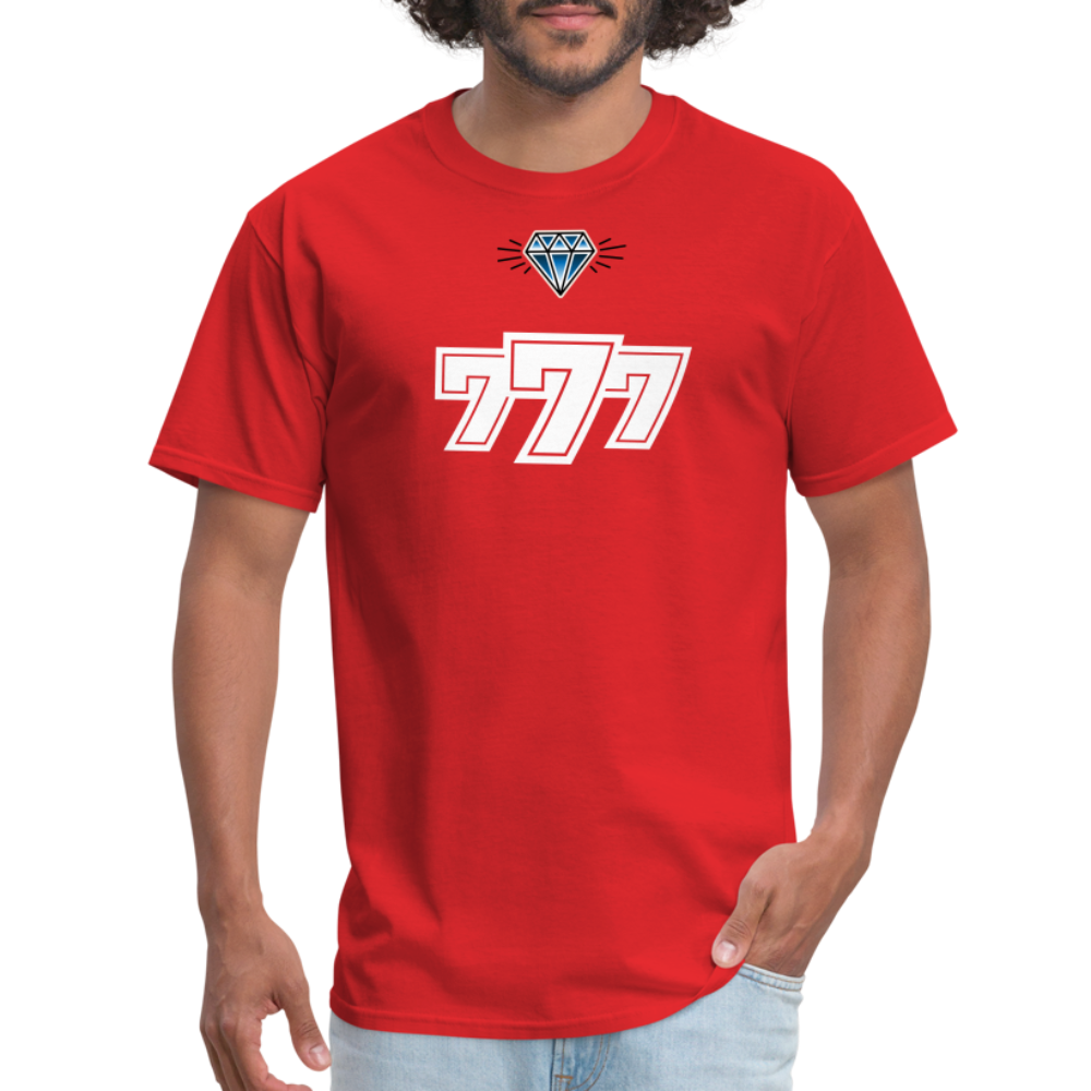 About benjamins Lucky White 7's Shirt - red