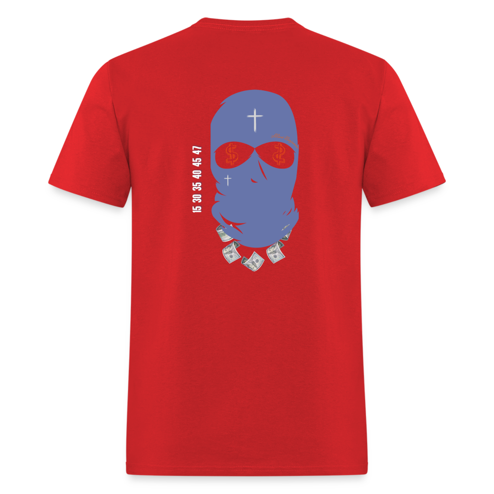 About benjamins Lucky White 7's Shirt - red
