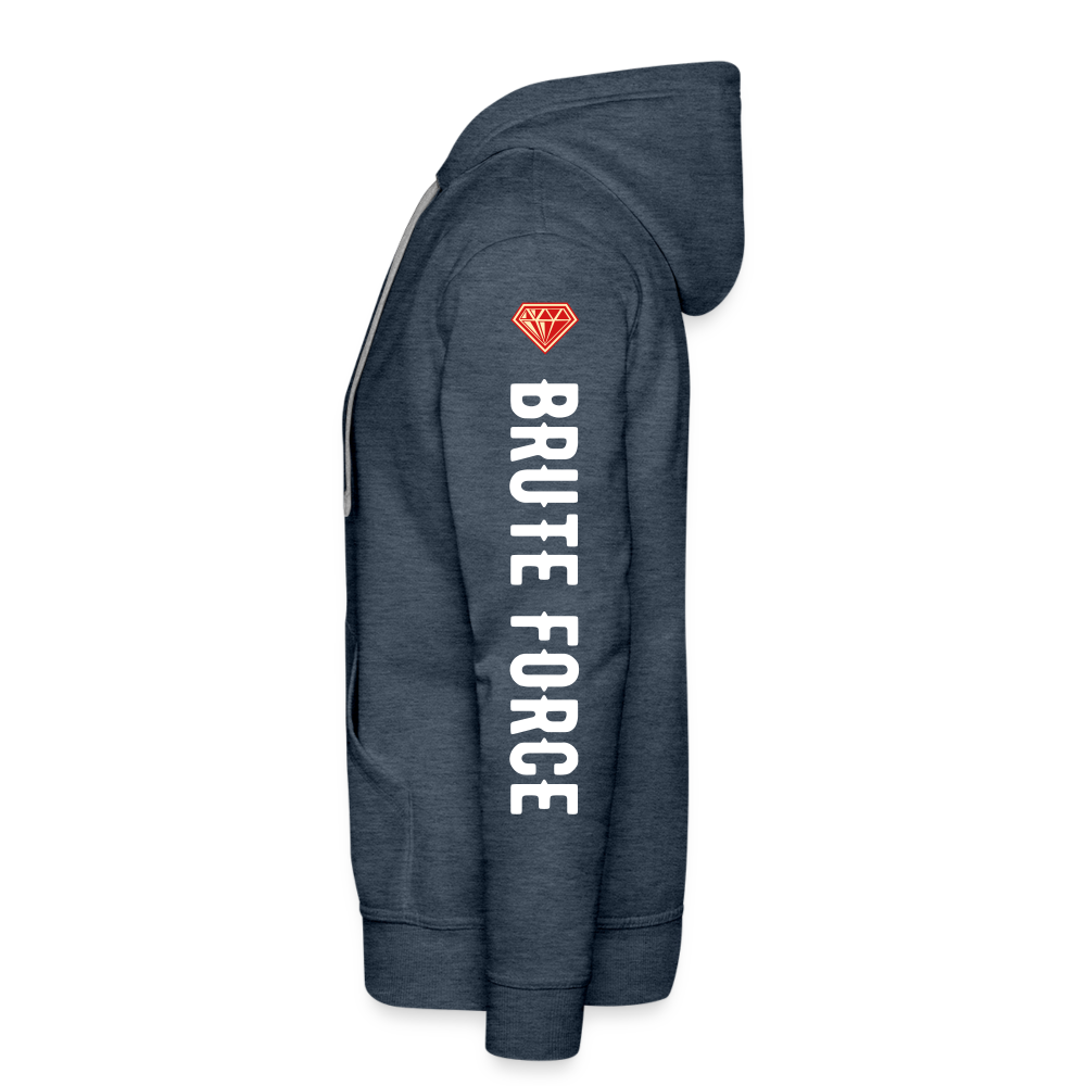 Brute Force Men’s Premium Hoodie - heather denim