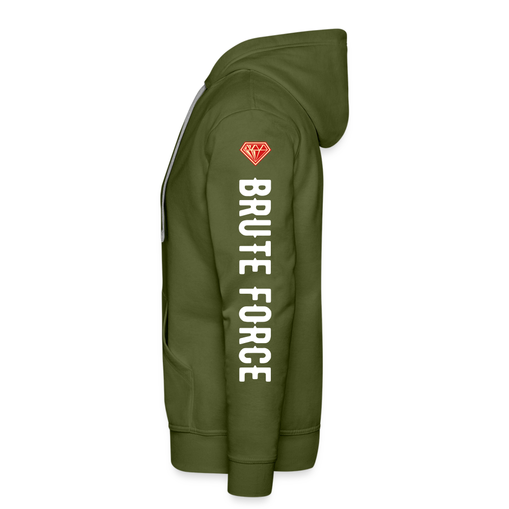 Brute Force Men’s Premium Hoodie - olive green