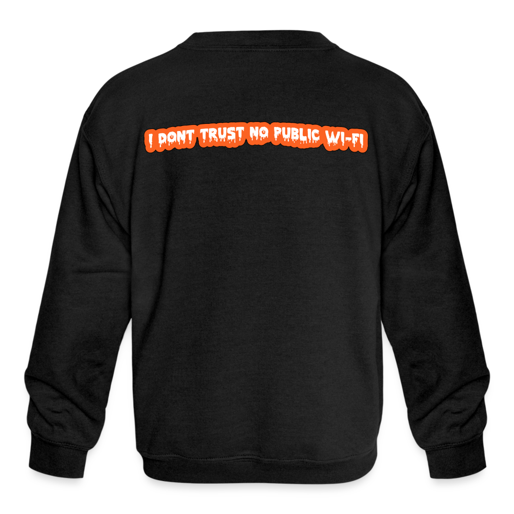 Pay The Ransom Kids' Crewneck Sweatshirt - black