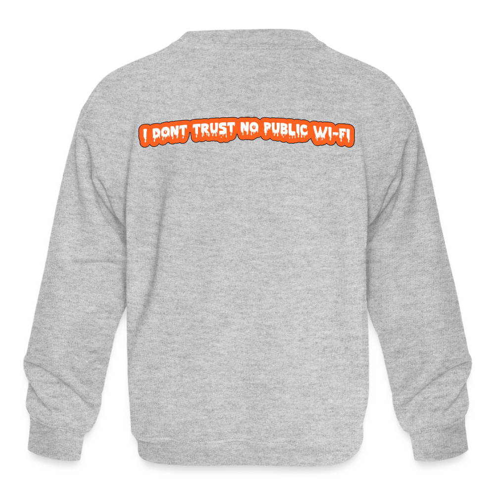 Pay The Ransom Kids' Crewneck Sweatshirt - heather gray