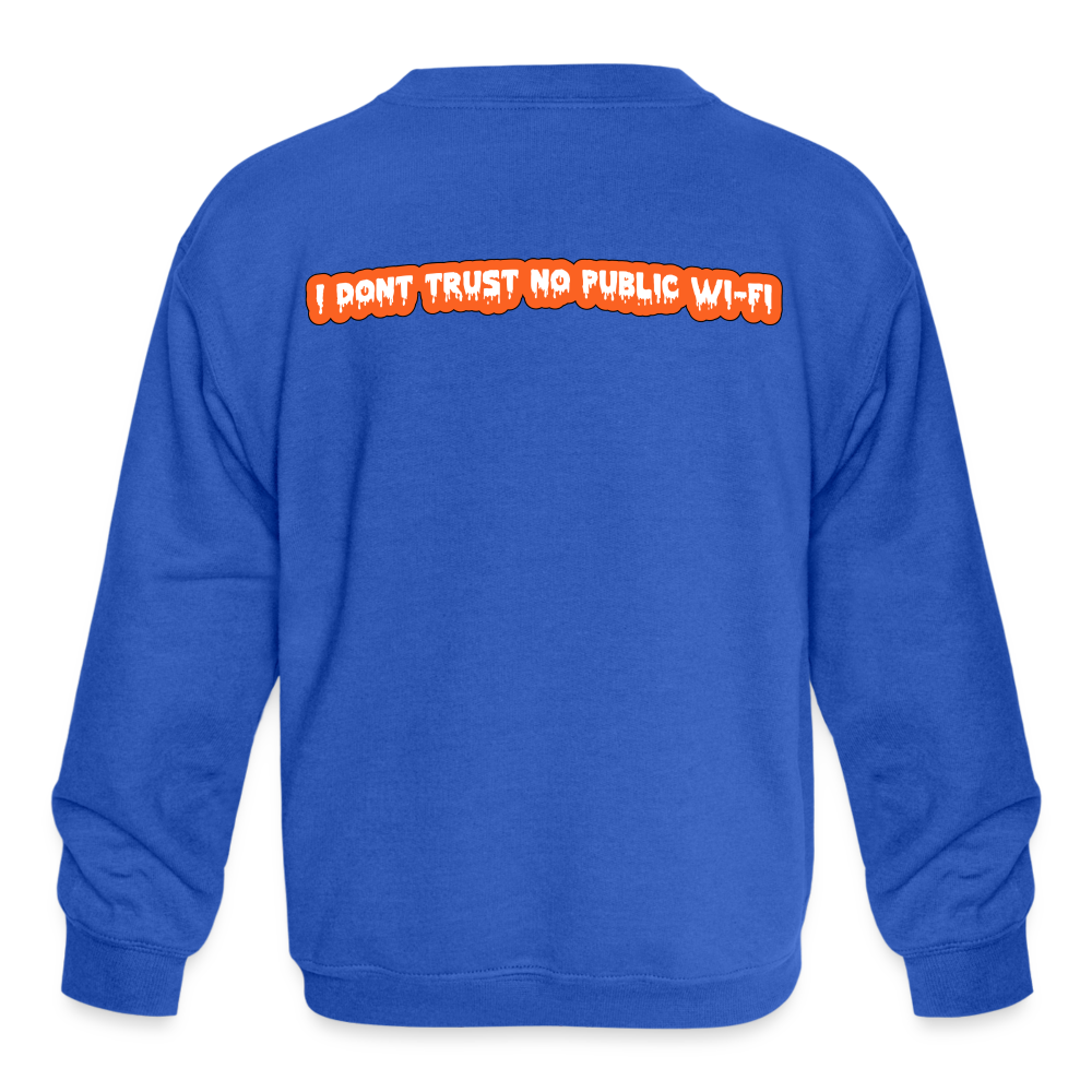 Pay The Ransom Kids' Crewneck Sweatshirt - royal blue