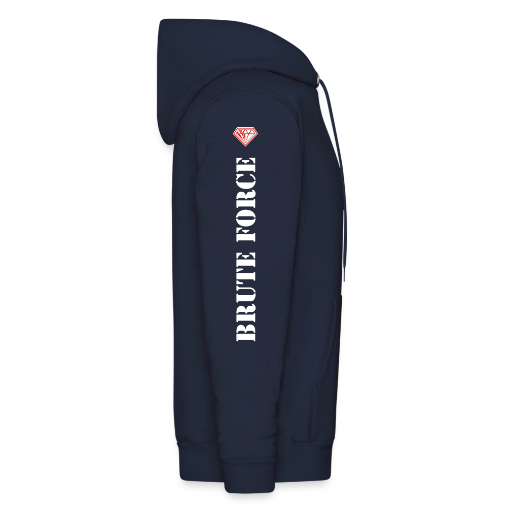Cotton Brute Force Men's Hoodie - navy