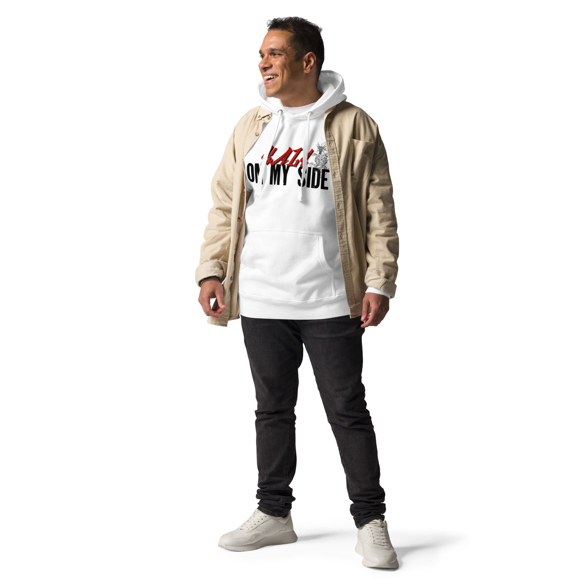 Kali on my side - Kali Linux Hacker Hoodie White