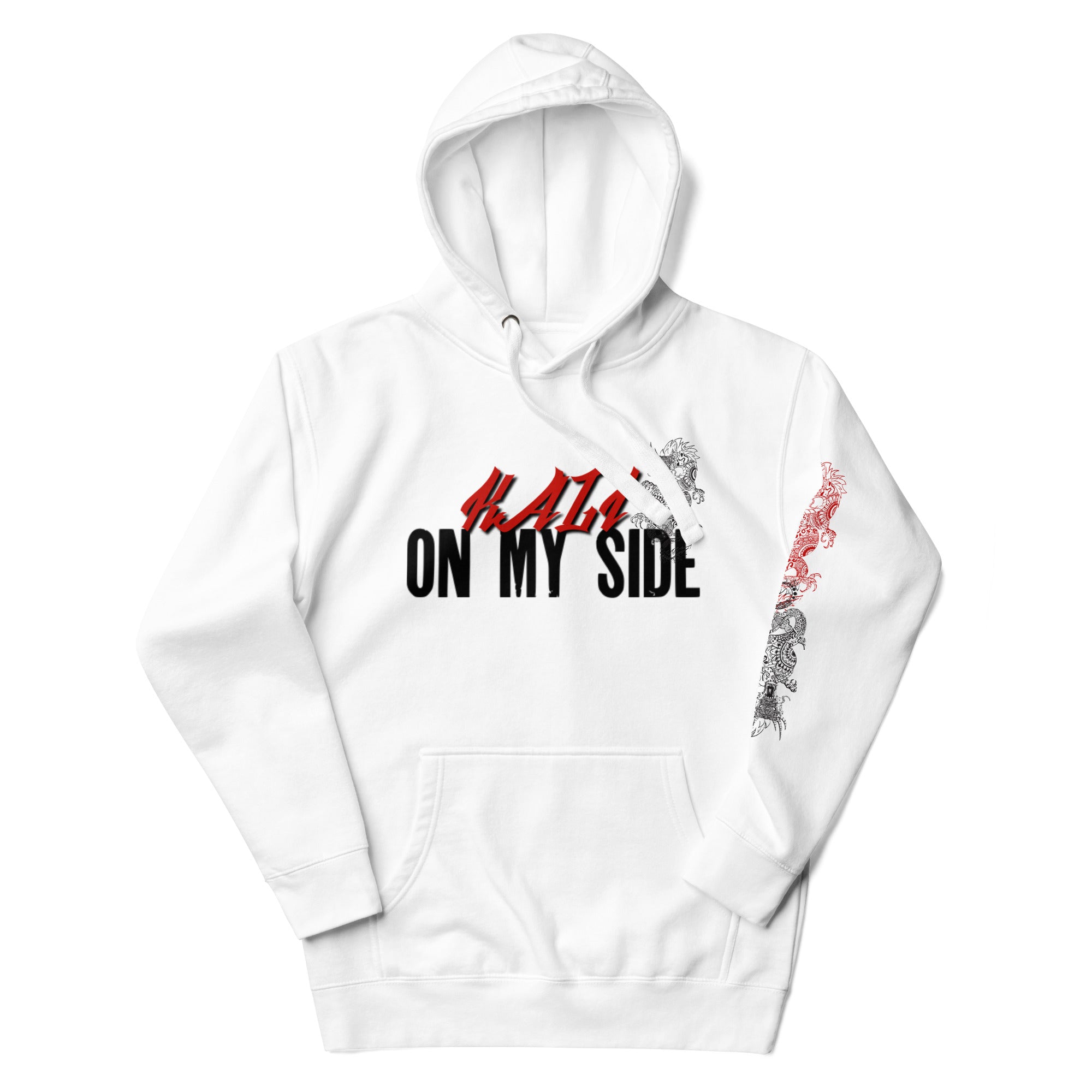 Kali on my side - Kali Linux Hacker Hoodie White