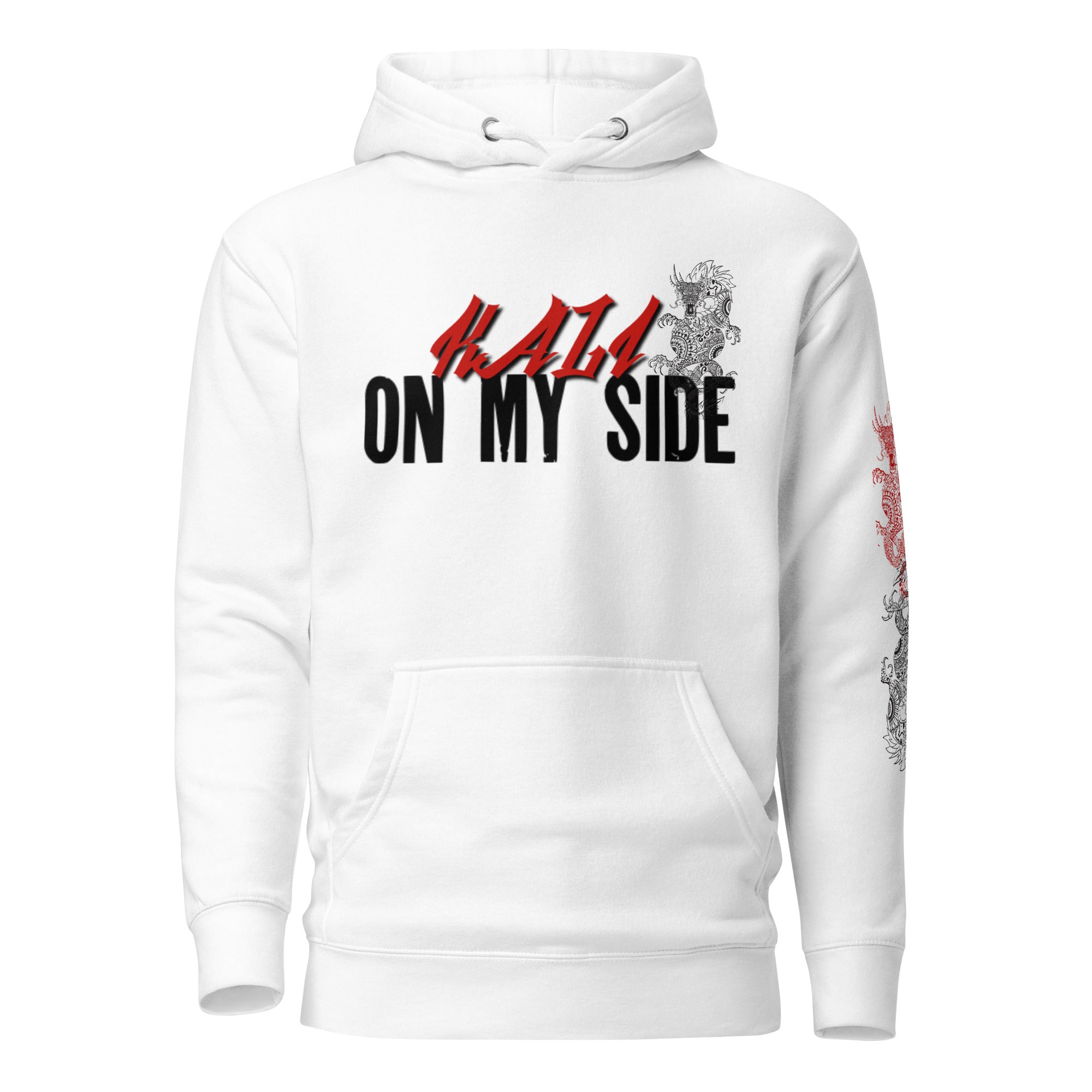 Kali on my side - Kali Linux Hacker Hoodie White
